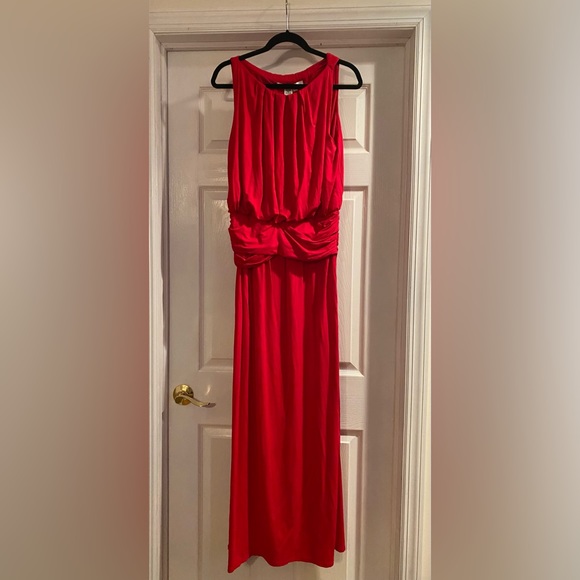 Max Studio Red Maxi Dress/Gown Size XL NWT - Picture 2 of 8